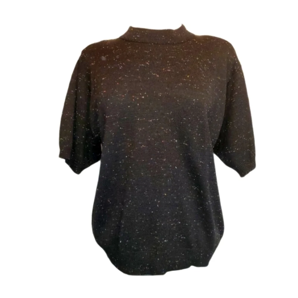Norton McNaughton Black Marled Sweater